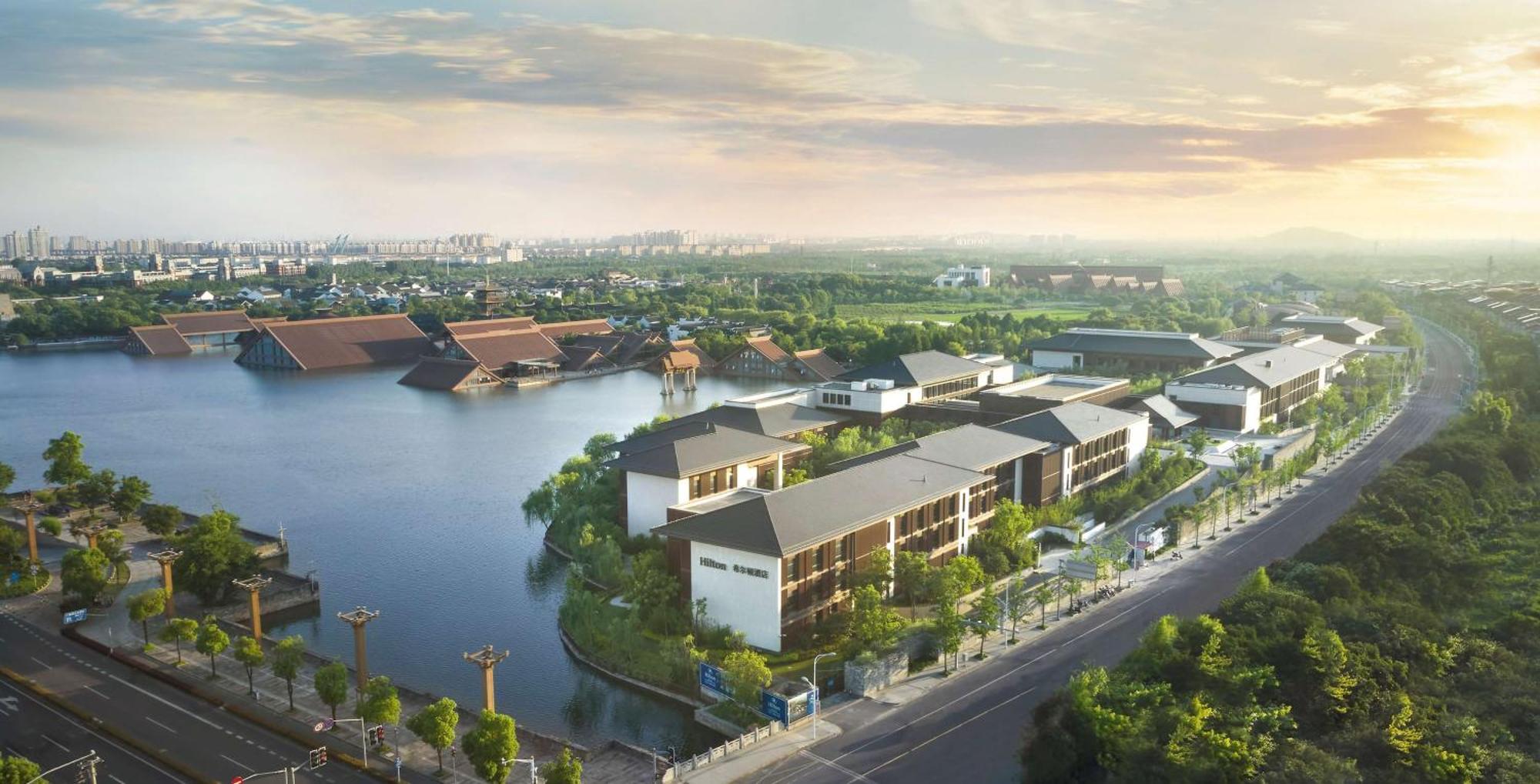 Hilton Shanghai Songjiang Guangfulin Екстериор снимка